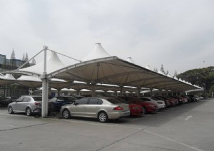 膜結(jié)構(gòu)汽車停車棚使用出現(xiàn)破損損壞后如何處理?